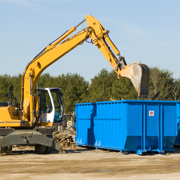 can i choose the location where the residential dumpster will be placed in Sheridan Lake